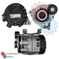 Lichtmaschine für BMW 180A Original VALEO NEU EG18S033